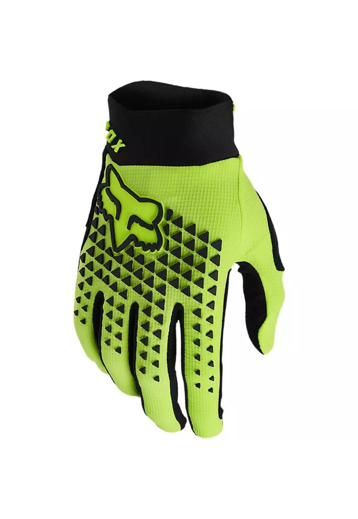 Guantes Bicicleta Defend Amarillo Fox-0