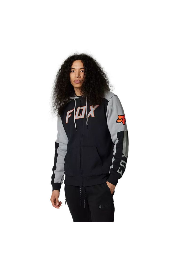 Poleron Lifestyle Leed Sasquatch Lined Negro Fox-1
