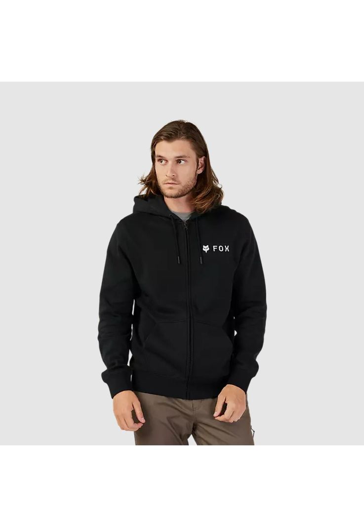 Poleron Lifestyle Absolute Zip Negro/Blanco Fox-2