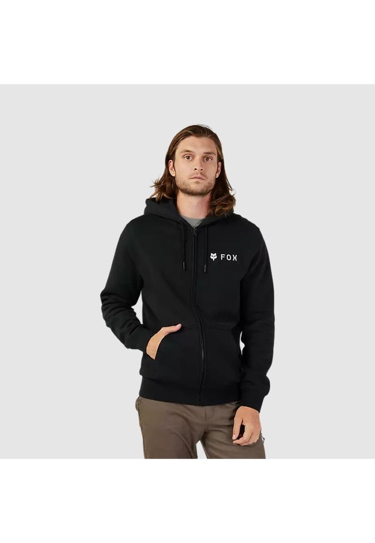 Poleron Lifestyle Absolute Zip Negro/Blanco Fox-5