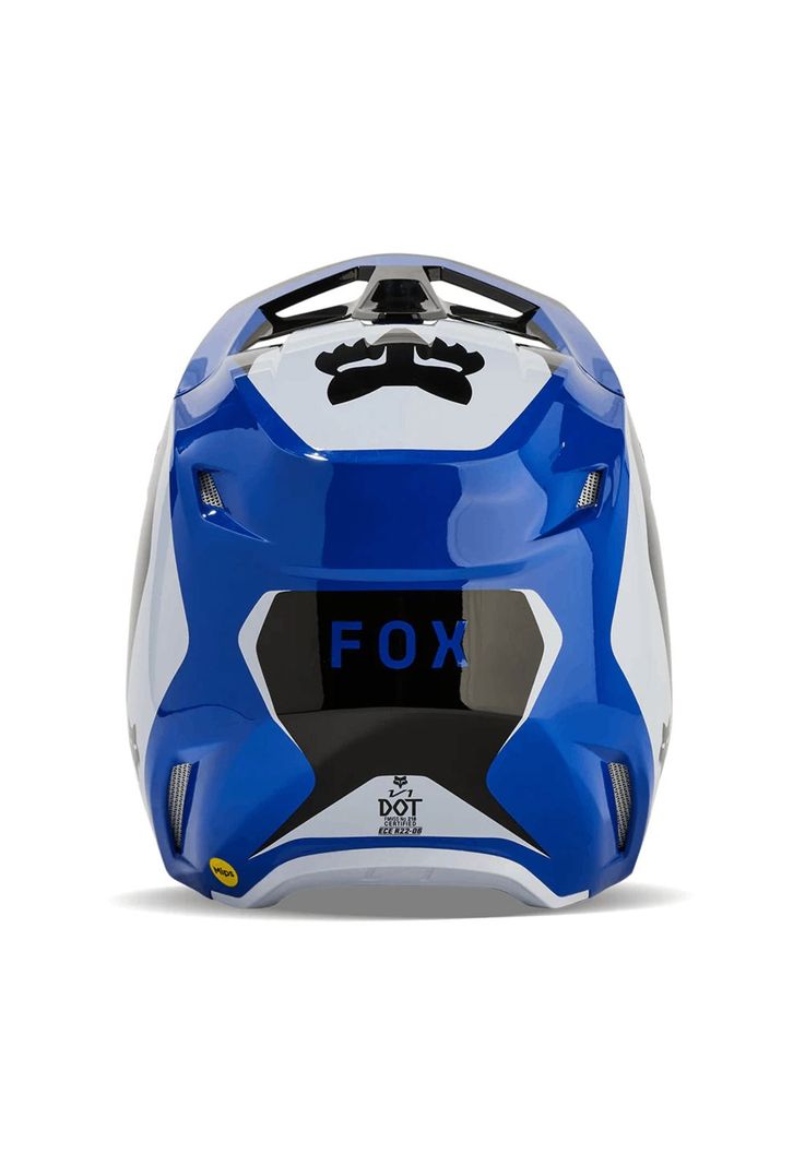 Casco Moto Niño V1 Nitro Azul Petroleo Fox-2