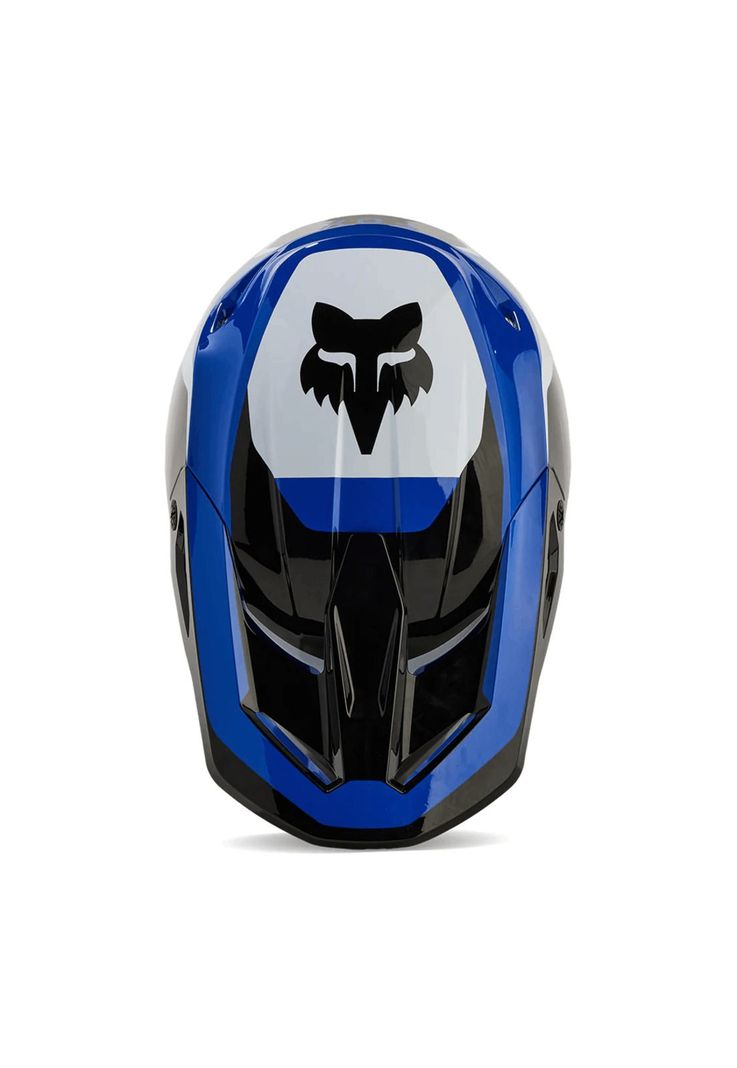 Casco Moto Niño V1 Nitro Azul Petroleo Fox-3