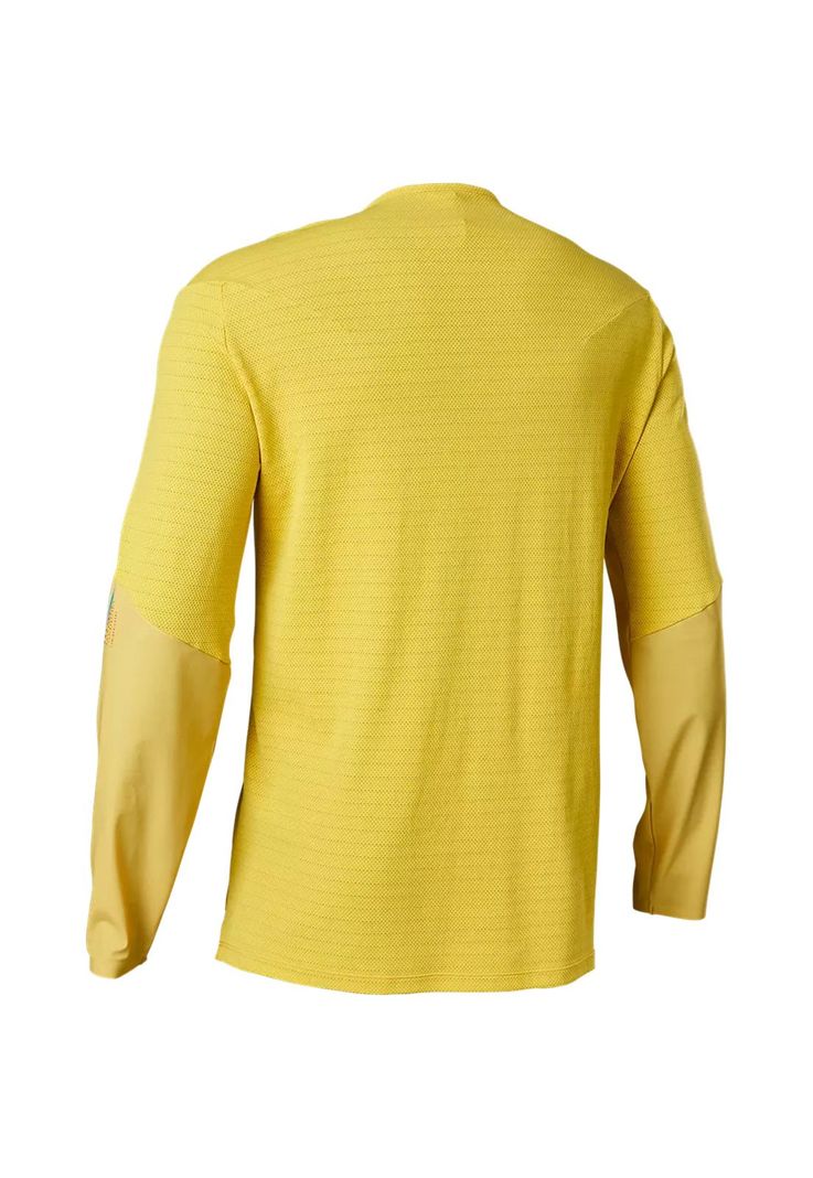 Polera Bicicleta Flexair Pro Manga Larga Amarillo Fox-1