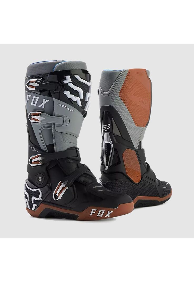 Botas Moto Instinct Negro/Gris/Cafe Fox-0