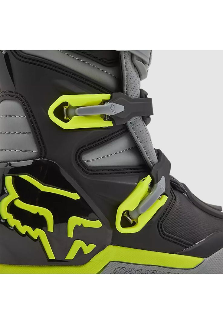 Botas Moto Niño Comp Gris/Amarillo Fox-5