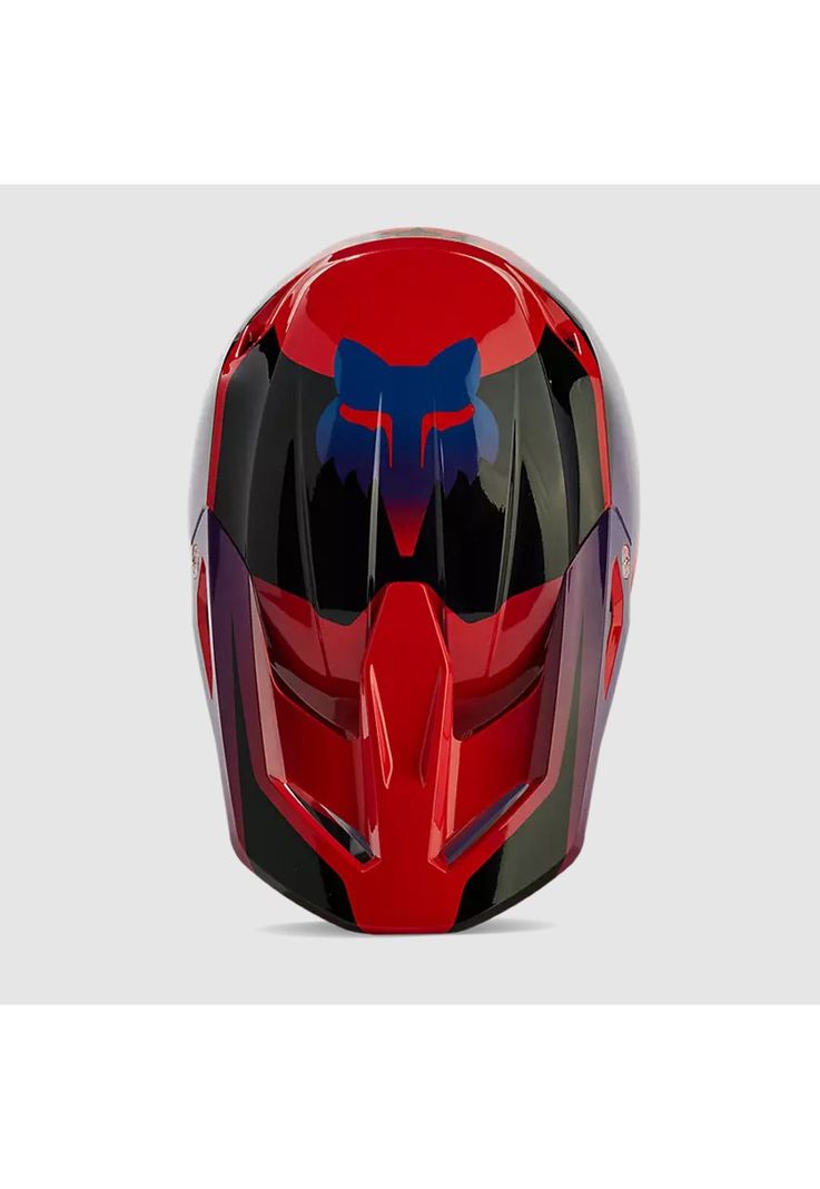 Casco Moto V1 Streak Rojo/Morado Fox-3