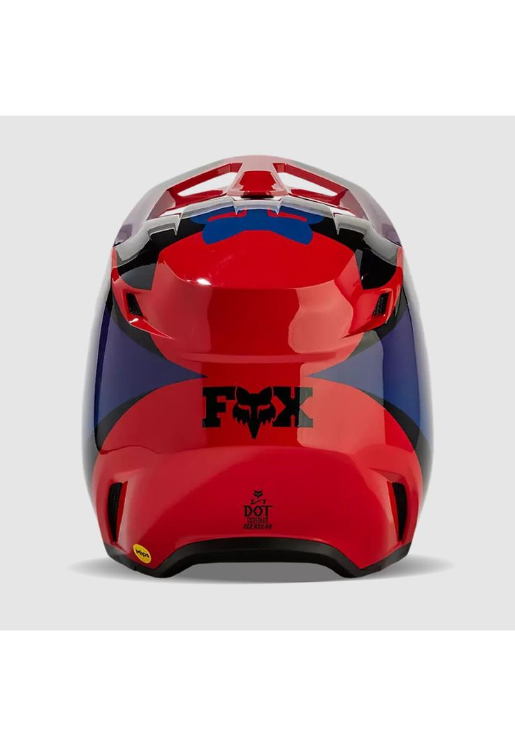 Casco Moto V1 Streak Rojo/Morado Fox-4