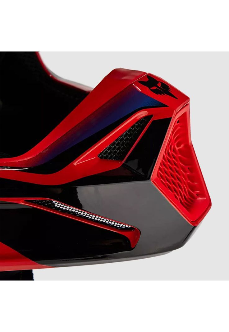Casco Moto V1 Streak Rojo/Morado Fox-7