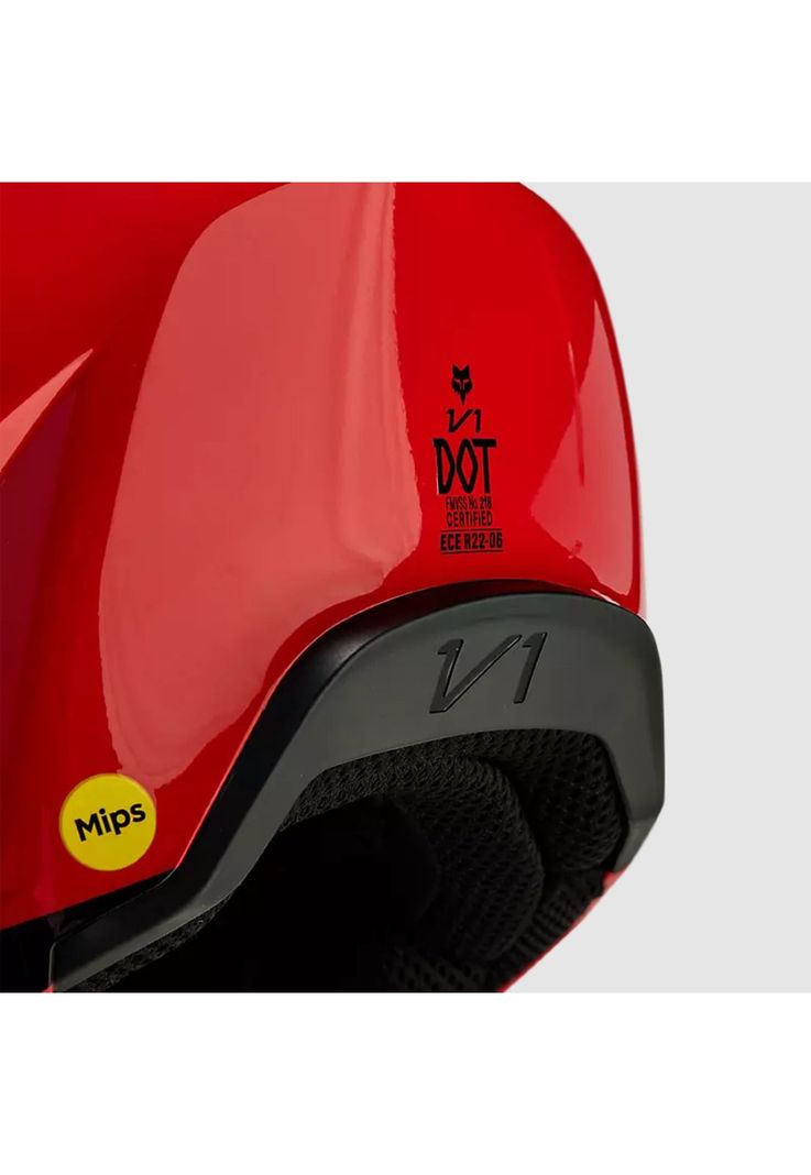 Casco Moto V1 Streak Rojo/Morado Fox-8