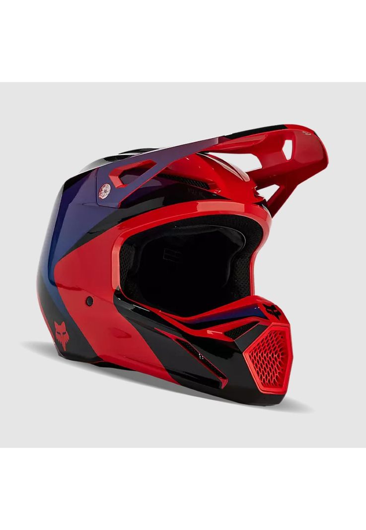 Casco Moto V1 Streak Rojo/Morado Fox-0