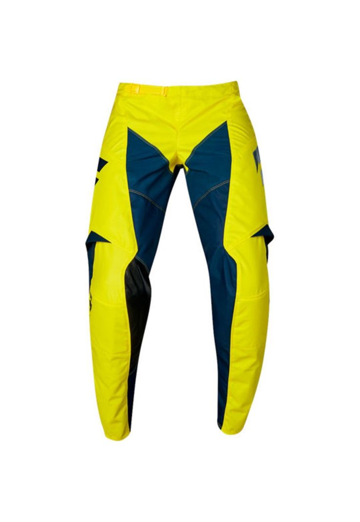 Pantalon Moto Niño White York Amarillo Shift-0