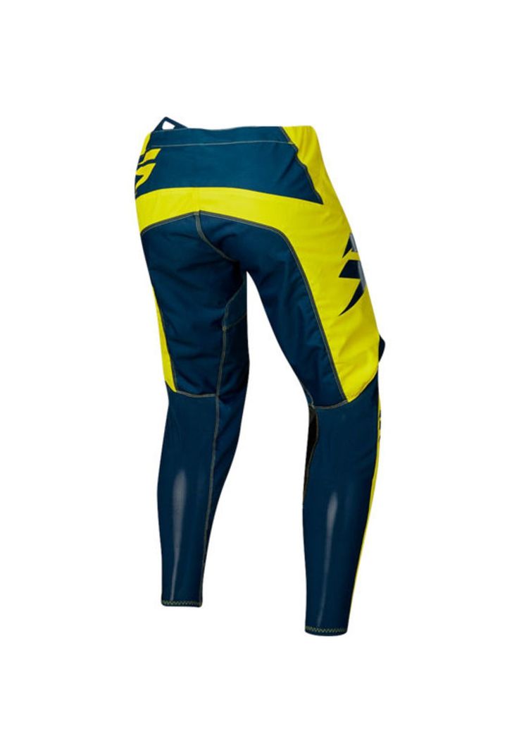 Pantalon Moto Niño White York Amarillo Shift-1