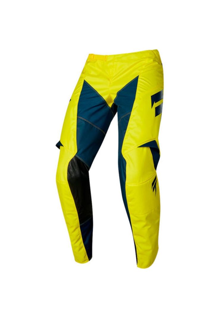 Pantalon Moto Niño White York Amarillo Shift-2