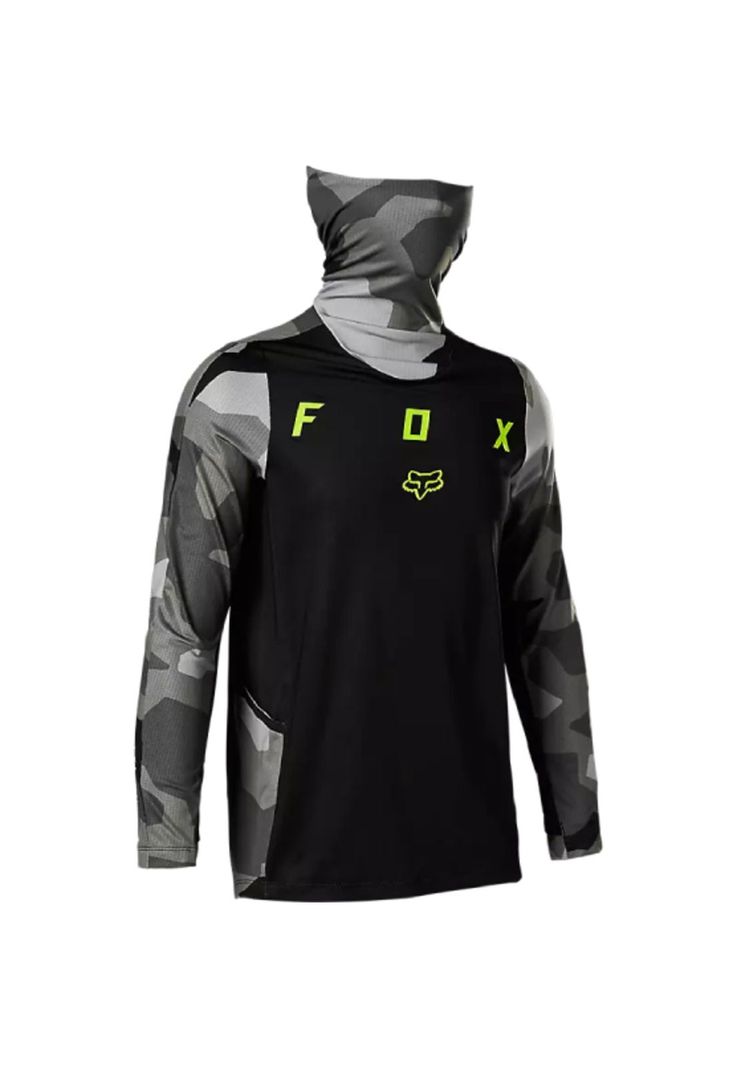 Polera Moto Niño Ranger Drive Camo Verde Fox-0