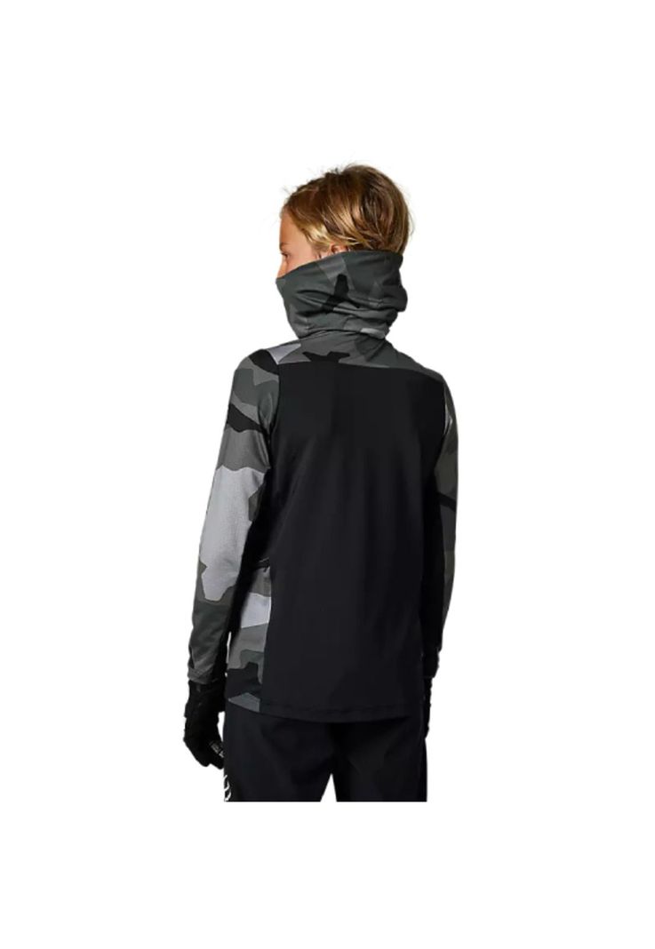 Polera Moto Niño Ranger Drive Camo Verde Fox-2