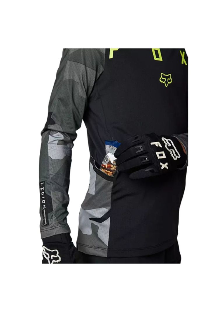 Polera Moto Niño Ranger Drive Camo Verde Fox-3