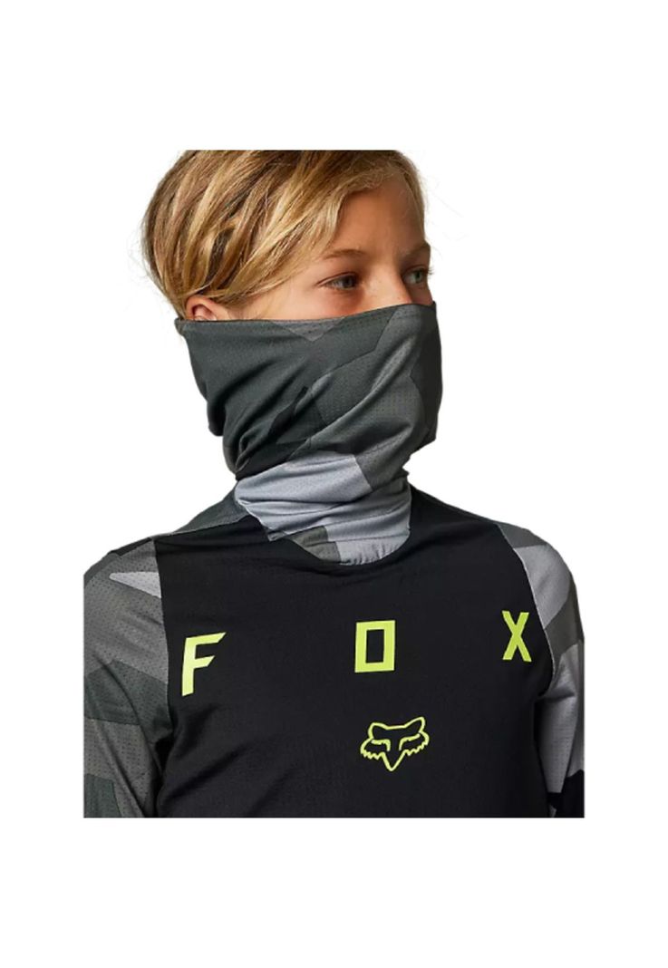 Polera Moto Niño Ranger Drive Camo Verde Fox-4