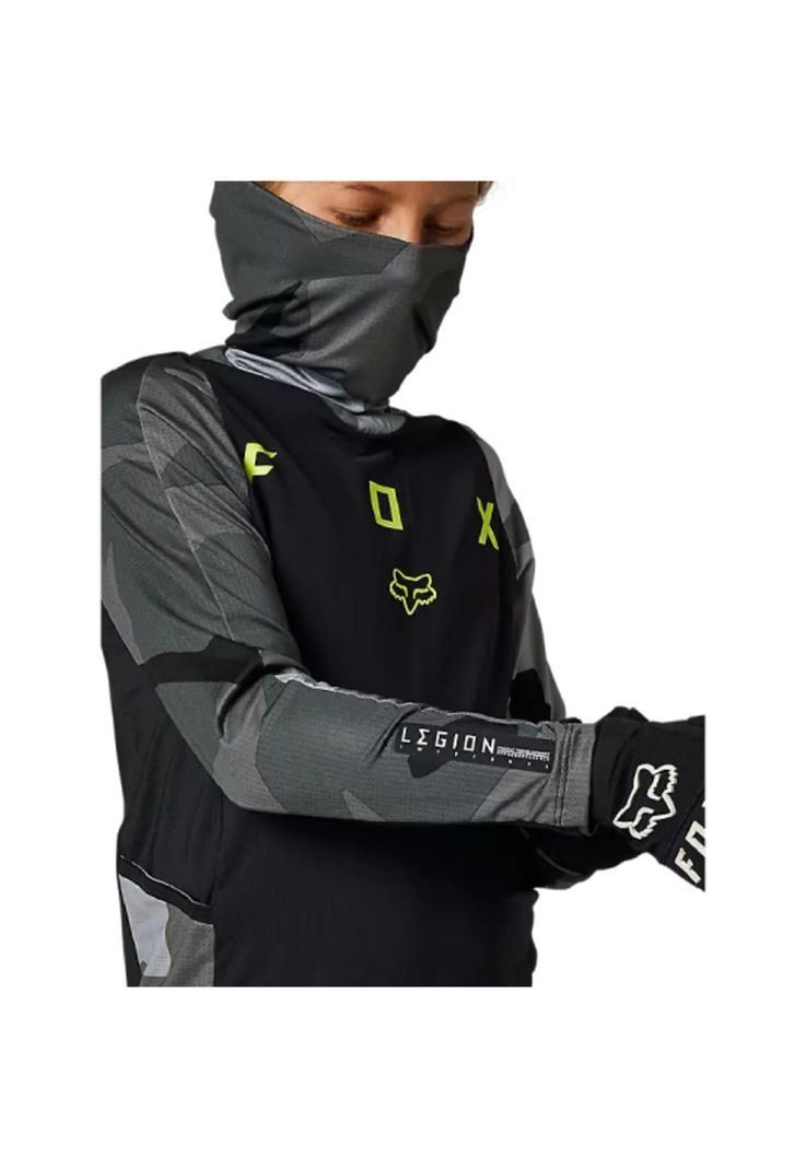 Polera Moto Niño Ranger Drive Camo Verde Fox-5