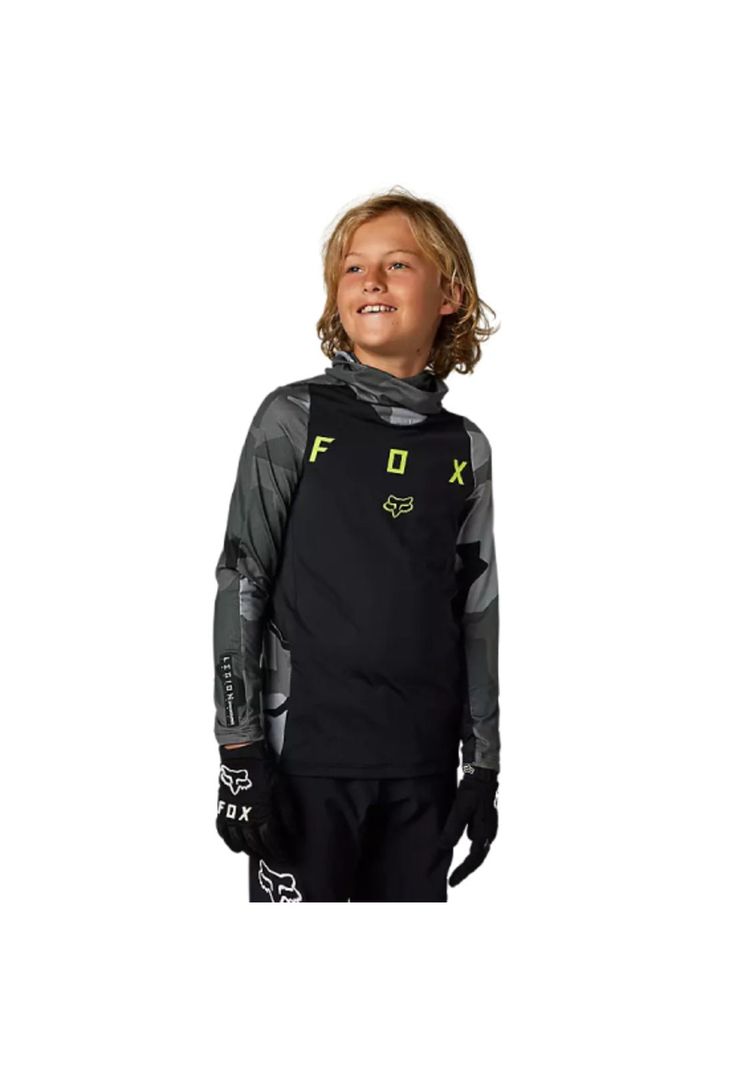 Polera Moto Niño Ranger Drive Camo Verde Fox-6