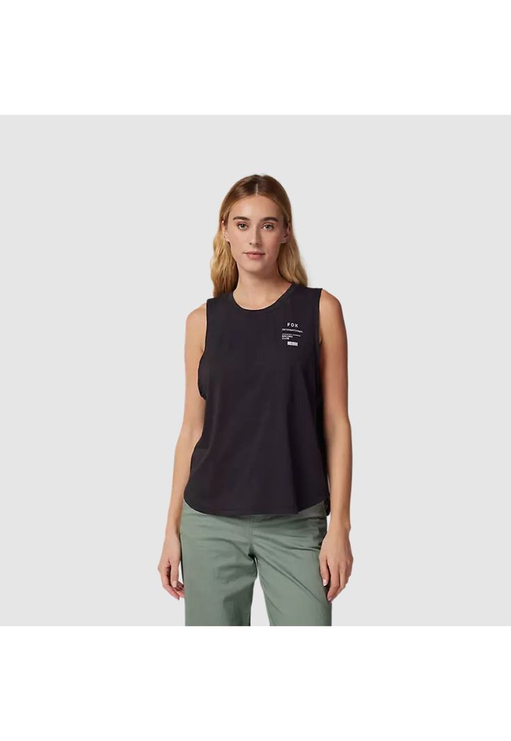 Polera Lifestyle Mujer Numerical Biker Negro Fox-0