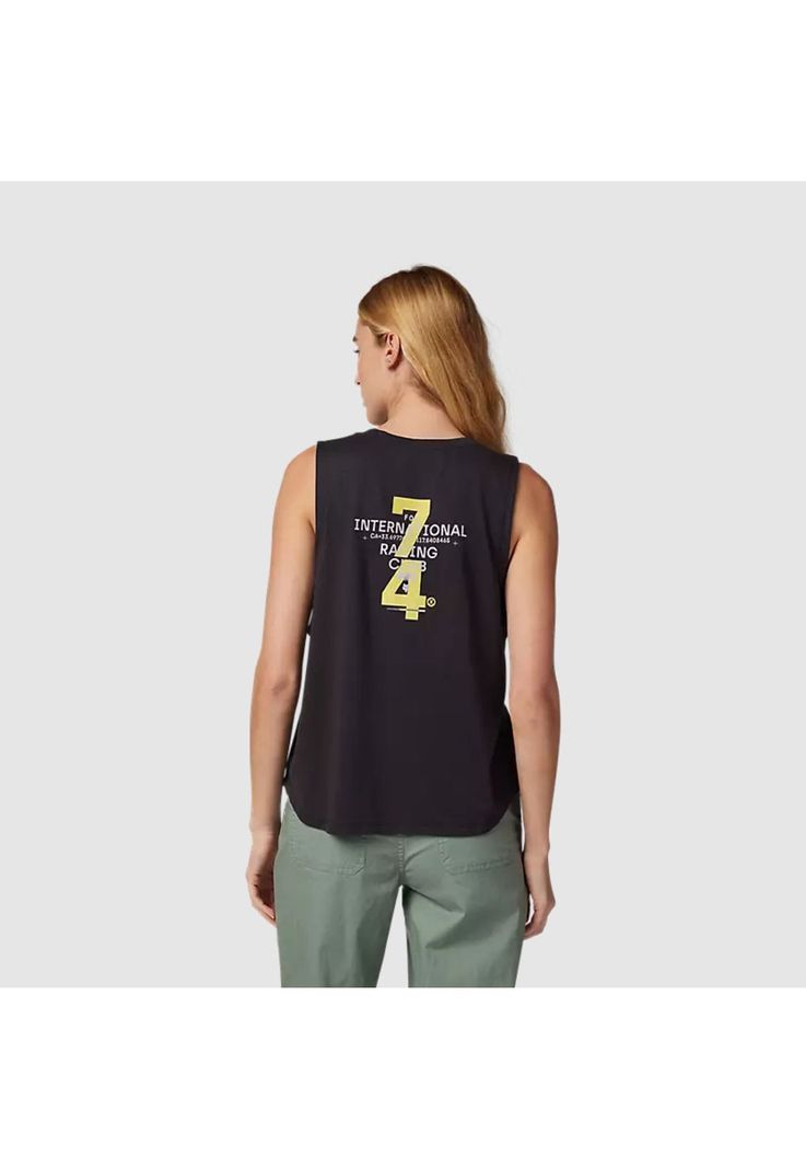 Polera Lifestyle Mujer Numerical Biker Negro Fox-1