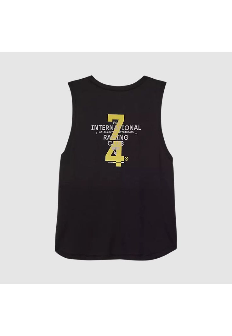 Polera Lifestyle Mujer Numerical Biker Negro Fox-2
