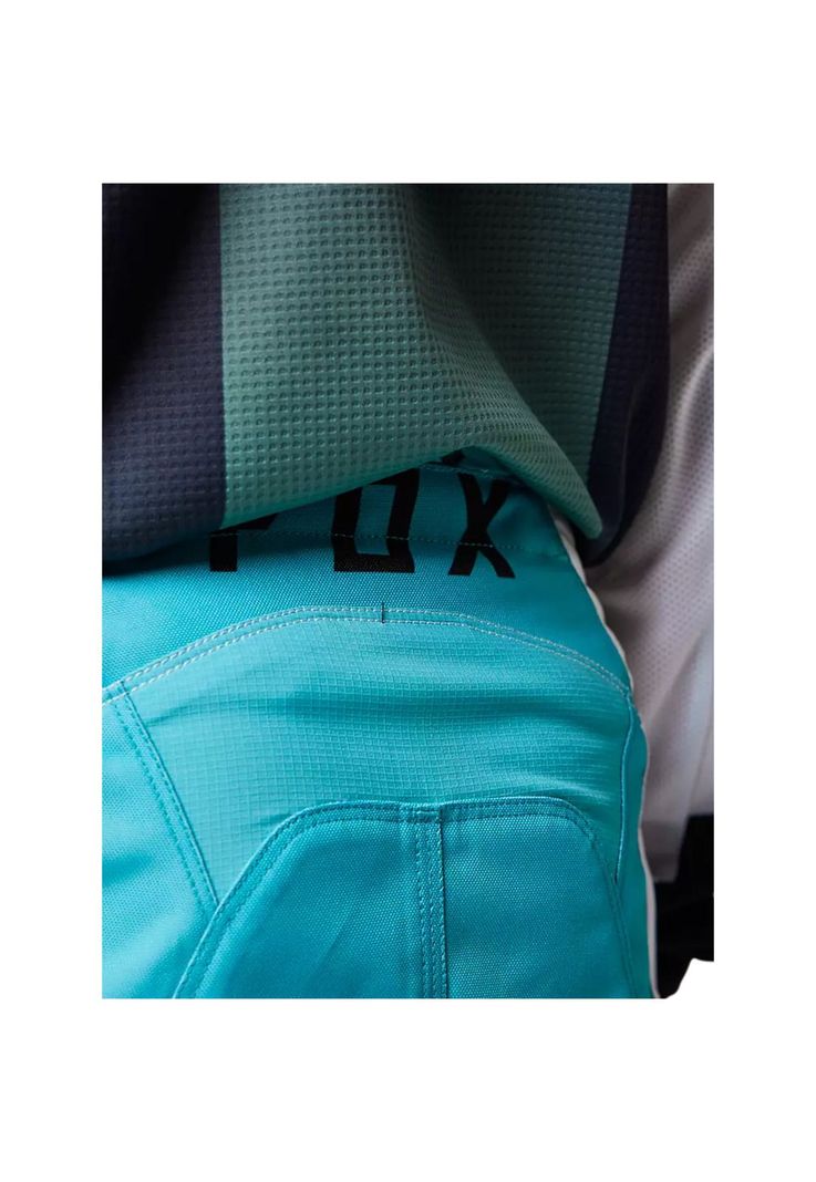 Pantalon Moto Niño 180 Leed Celeste Fox-4