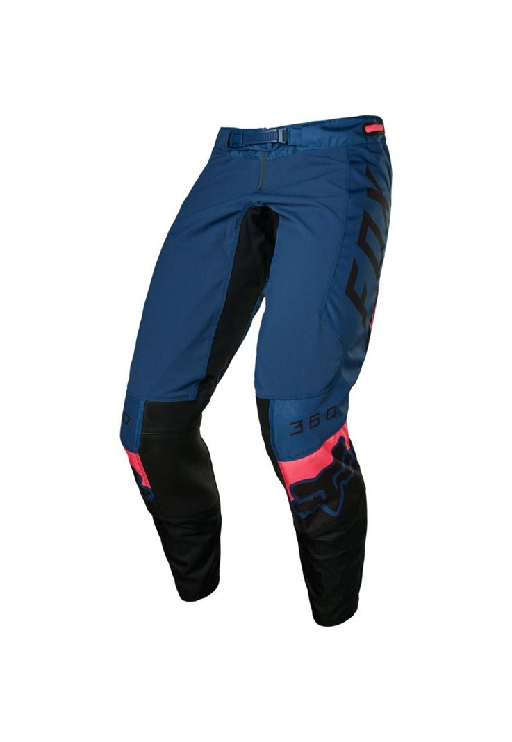Pantalon Moto Niño 360 Dier Azul Fox-1