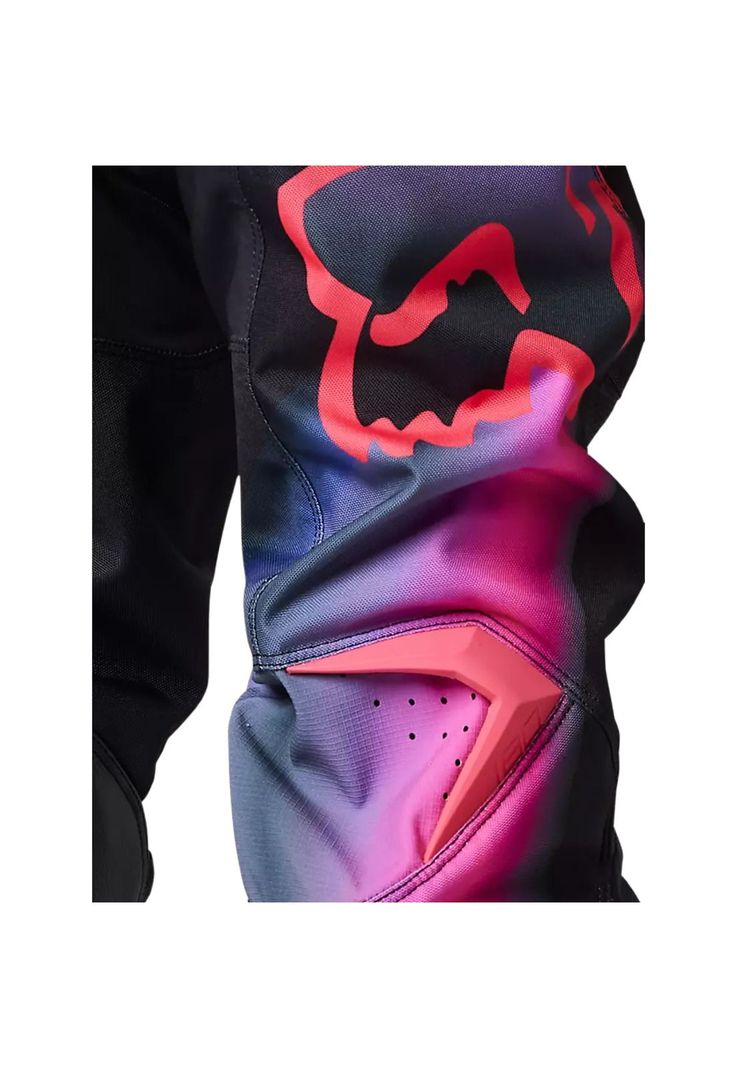 Pantalon Moto Niña 180 Toxsyk Negro/Rosado Fox-3