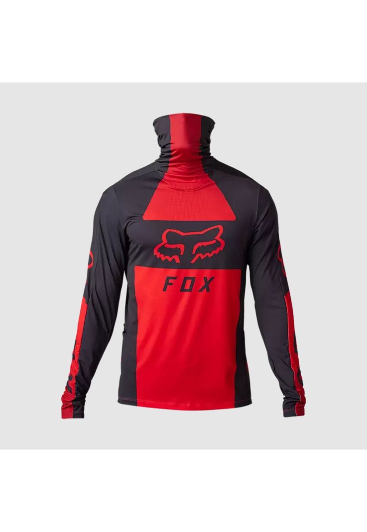 Polera Moto Ranger Drive Krux SXS Con Cuello Rojo Fox-0