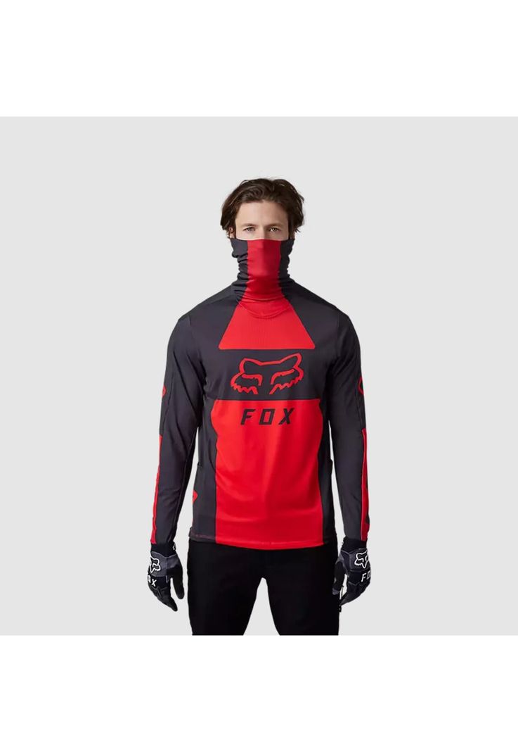 Polera Moto Ranger Drive Krux SXS Con Cuello Rojo Fox-1