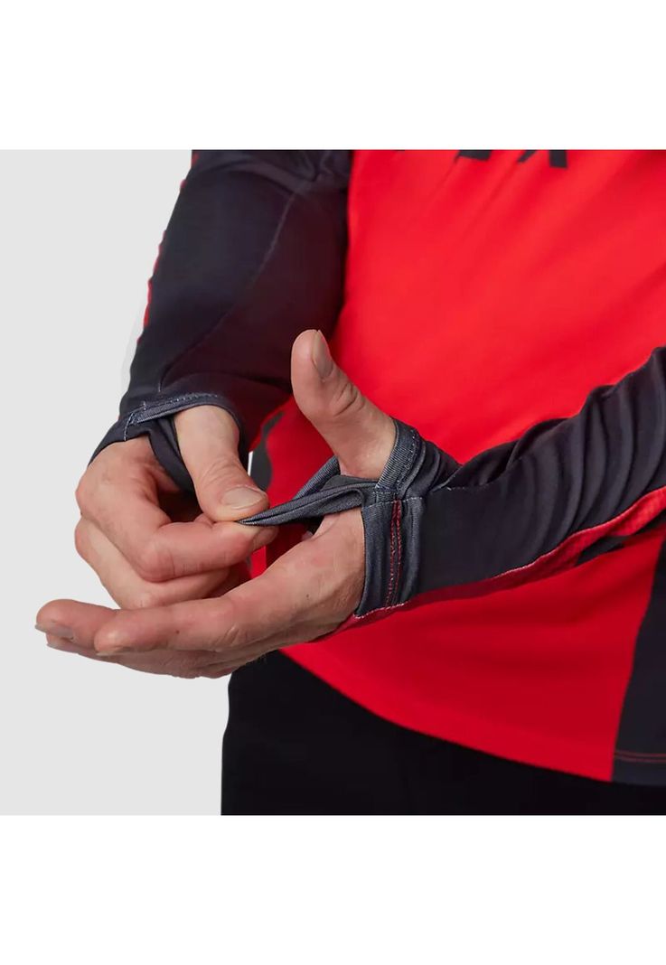Polera Moto Ranger Drive Krux SXS Con Cuello Rojo Fox-4