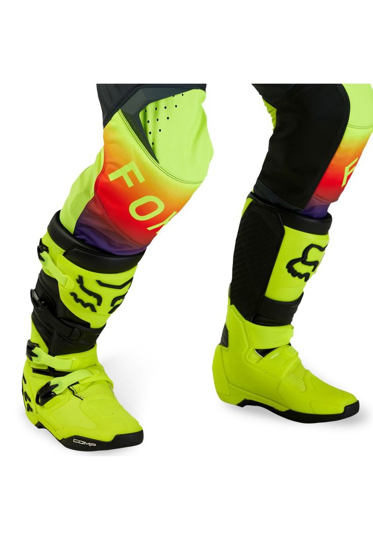 Pantalon Moto 180 Flora Negro/Amarillo Fox-5