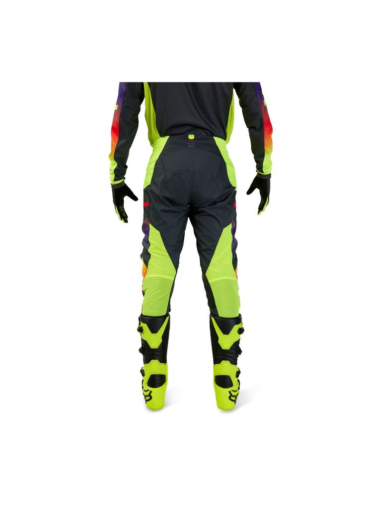 Pantalon Moto 180 Flora Negro/Amarillo Fox-6