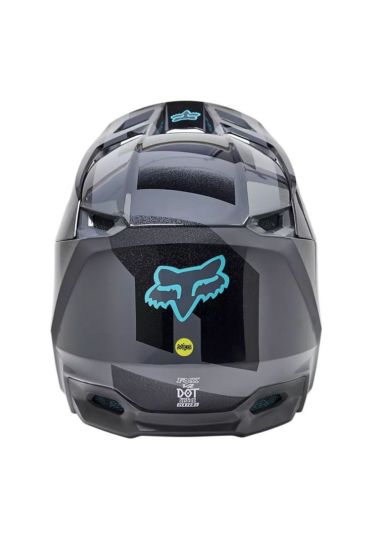 Casco Moto V2 RKANE Gris/Amarillo Fox-3