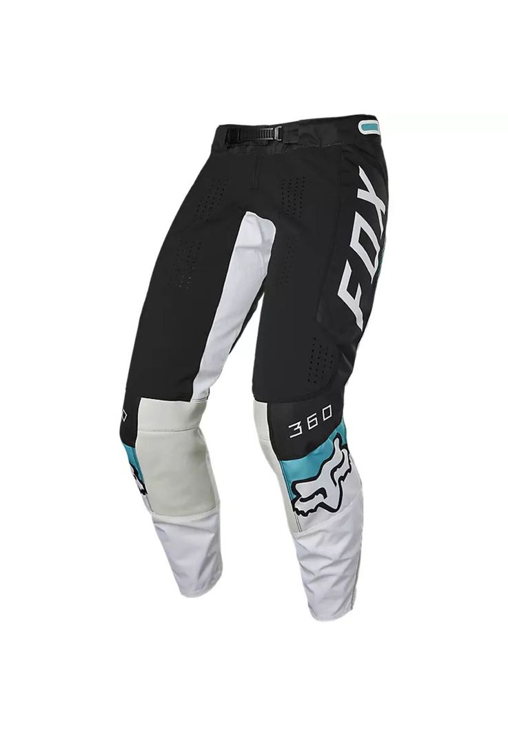 Pantalon Moto 360 Diera Negro/Blanco Fox-1