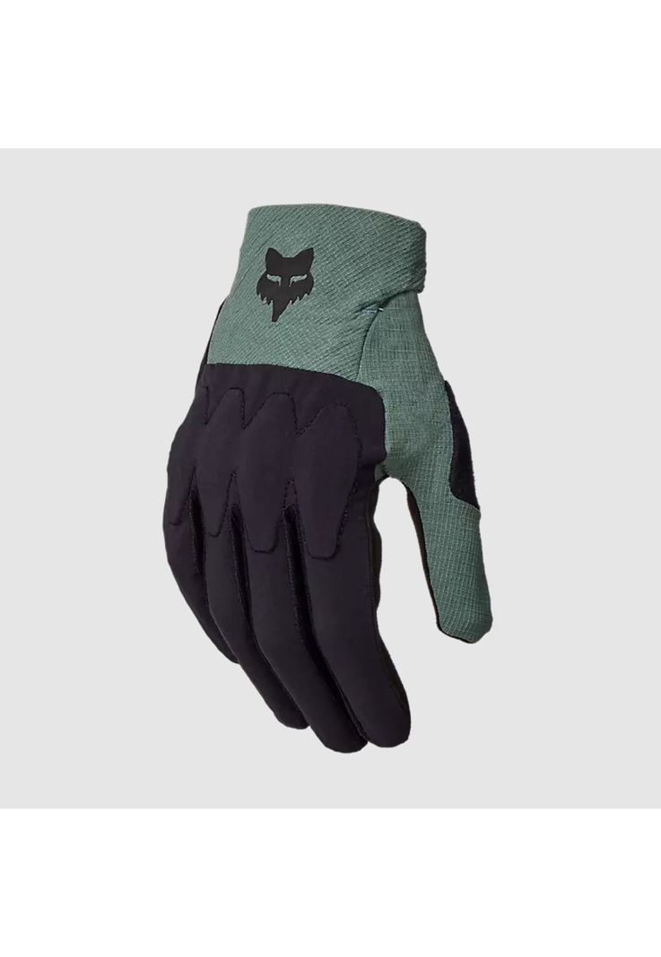 Guantes Bicicleta Defend D3O Verde Oscuro Fox-0