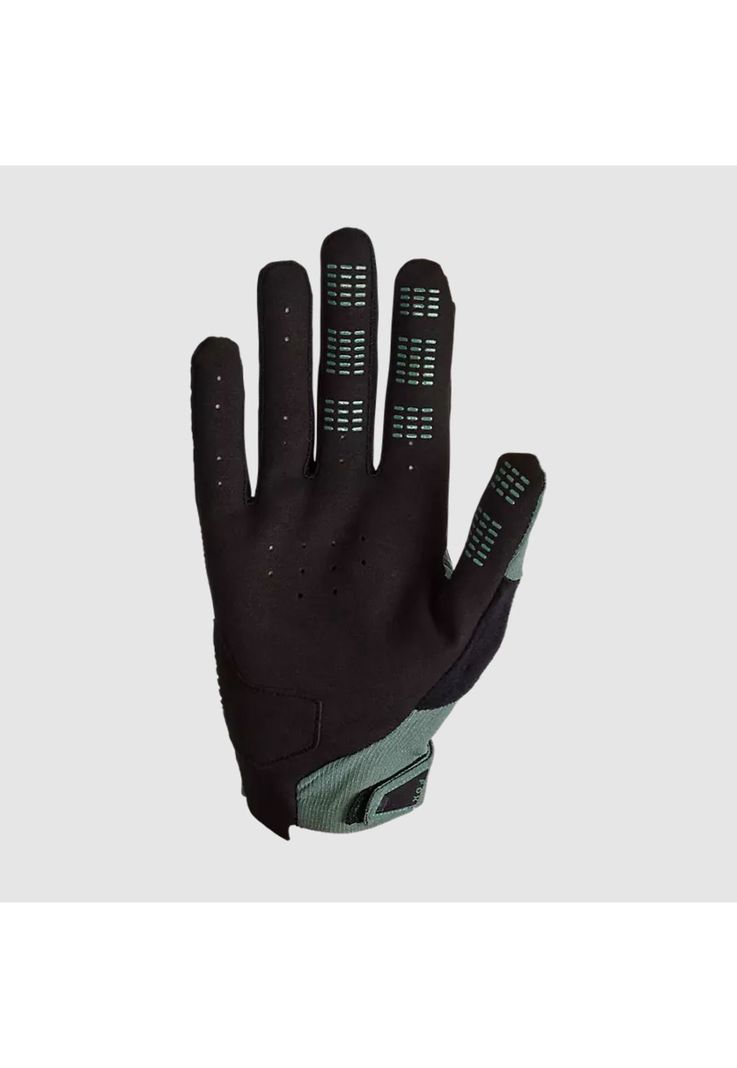 Guantes Bicicleta Defend D3O Verde Oscuro Fox-1