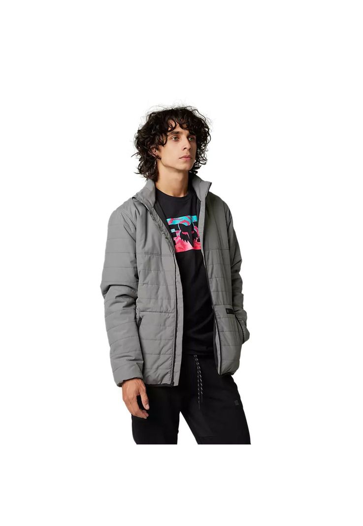 Chaqueta Lifestyle Howell Puffy Gris Fox-1
