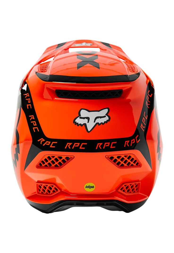 Casco Bicicleta Rampage Pro Carbon Mips™ Dvide Naranjo Fox-3