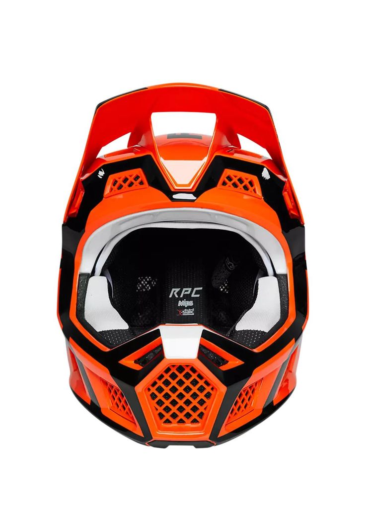Casco Bicicleta Rampage Pro Carbon Mips™ Dvide Naranjo Fox-4