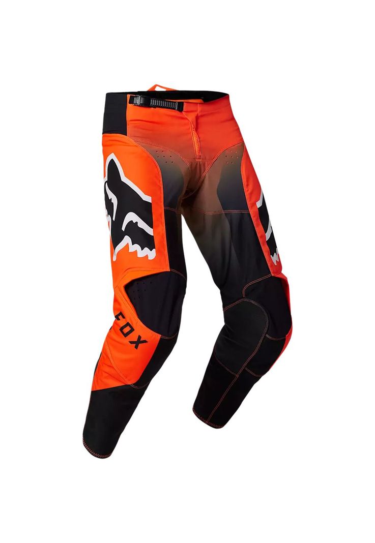 Pantalon Moto 180 Leed Naranjo/Negro Fox-0