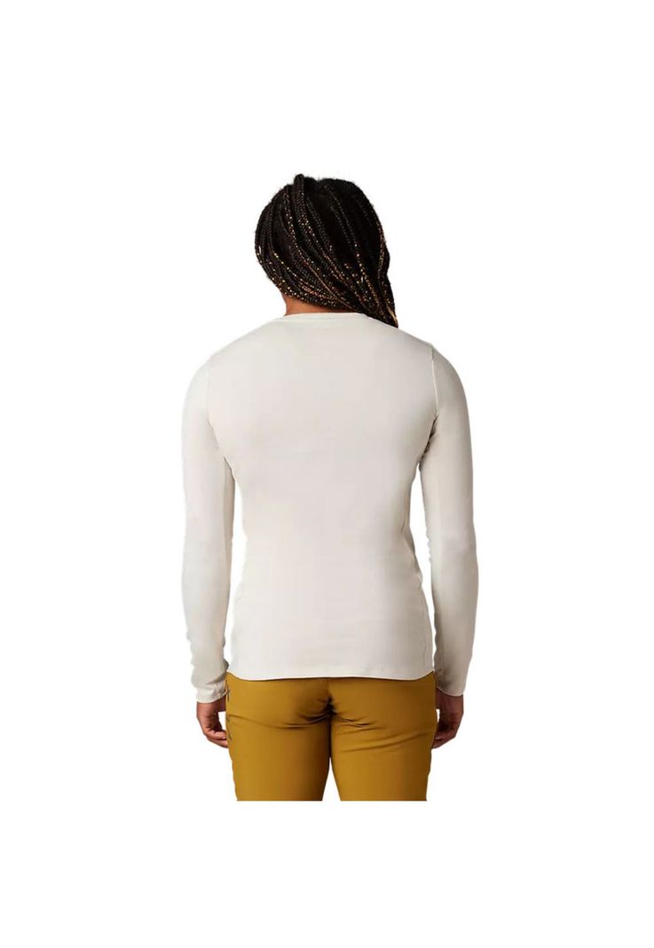 Polera Bicicleta Mujer Manga Larga Ranger Drirelease® Blanco Fox-1