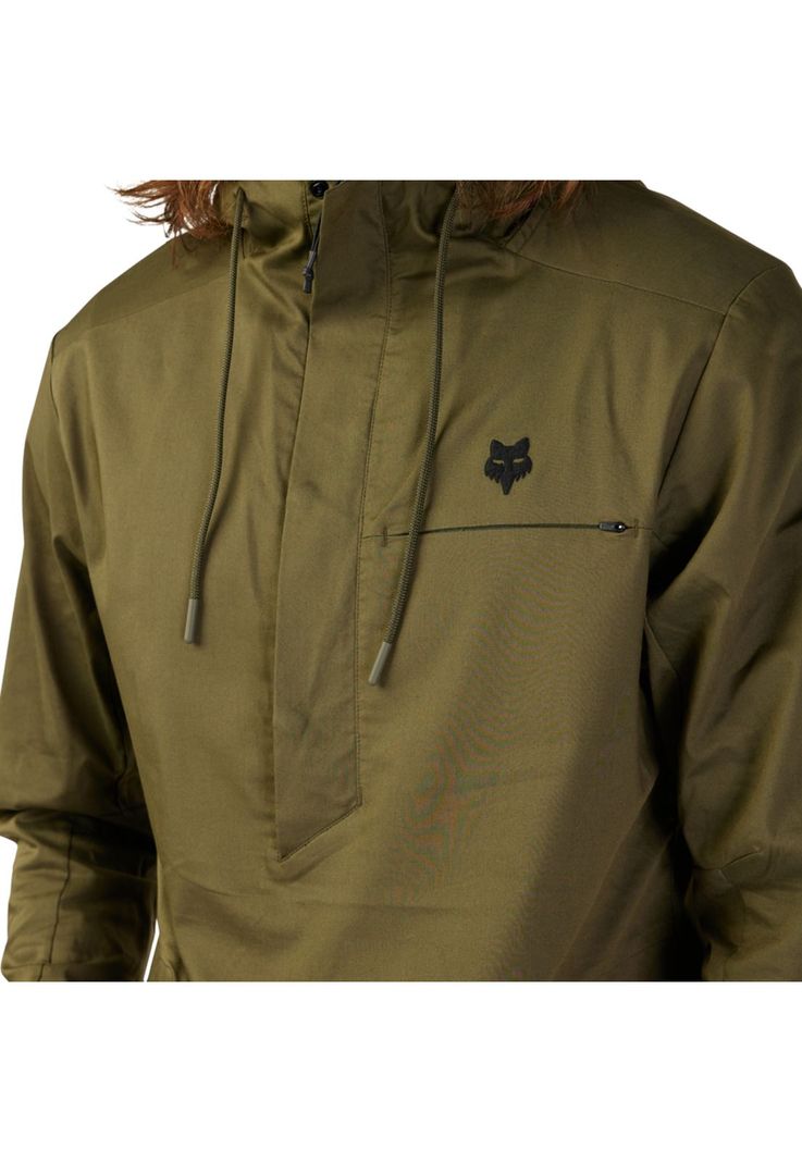 Chaqueta Cortavientos Lifestyle Anorak Survivalist Verde Oliva Fox-4