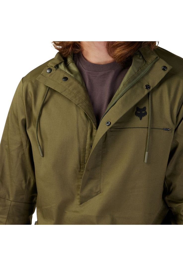 Chaqueta Cortavientos Lifestyle Anorak Survivalist Verde Oliva Fox-5