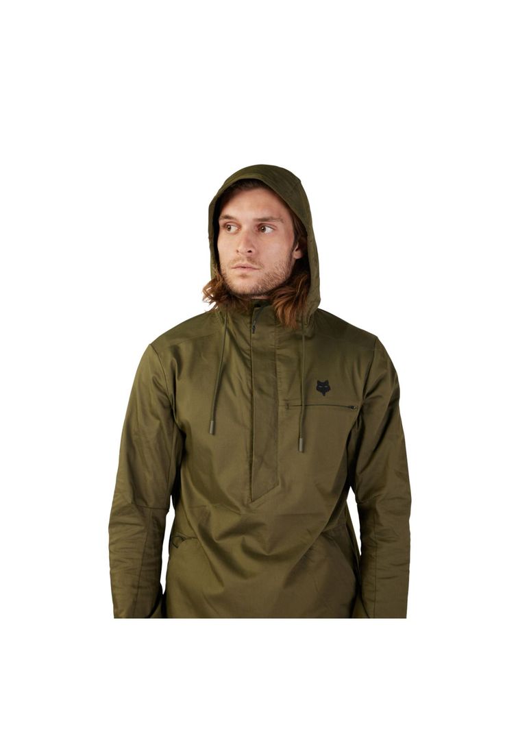Chaqueta Cortavientos Lifestyle Anorak Survivalist Verde Oliva Fox-7