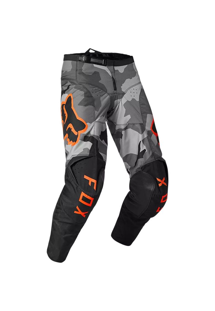 Pantalon Moto 180 BKNR Camo Gris/Naranjo Fox-0