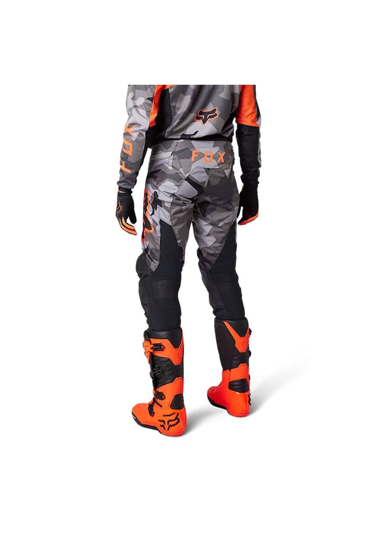 Pantalon Moto 180 BKNR Camo Gris/Naranjo Fox-2