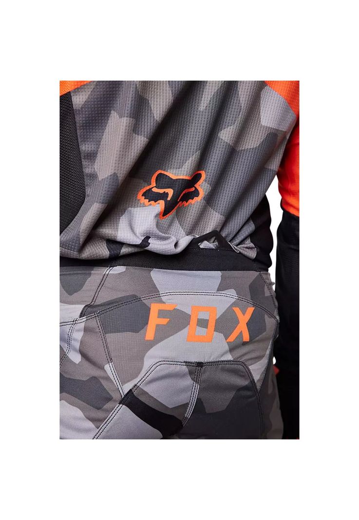 Pantalon Moto 180 BKNR Camo Gris/Naranjo Fox-4