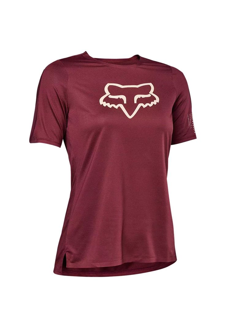 Polera Bicicleta Mujer Flexair Burdeo Fox-0